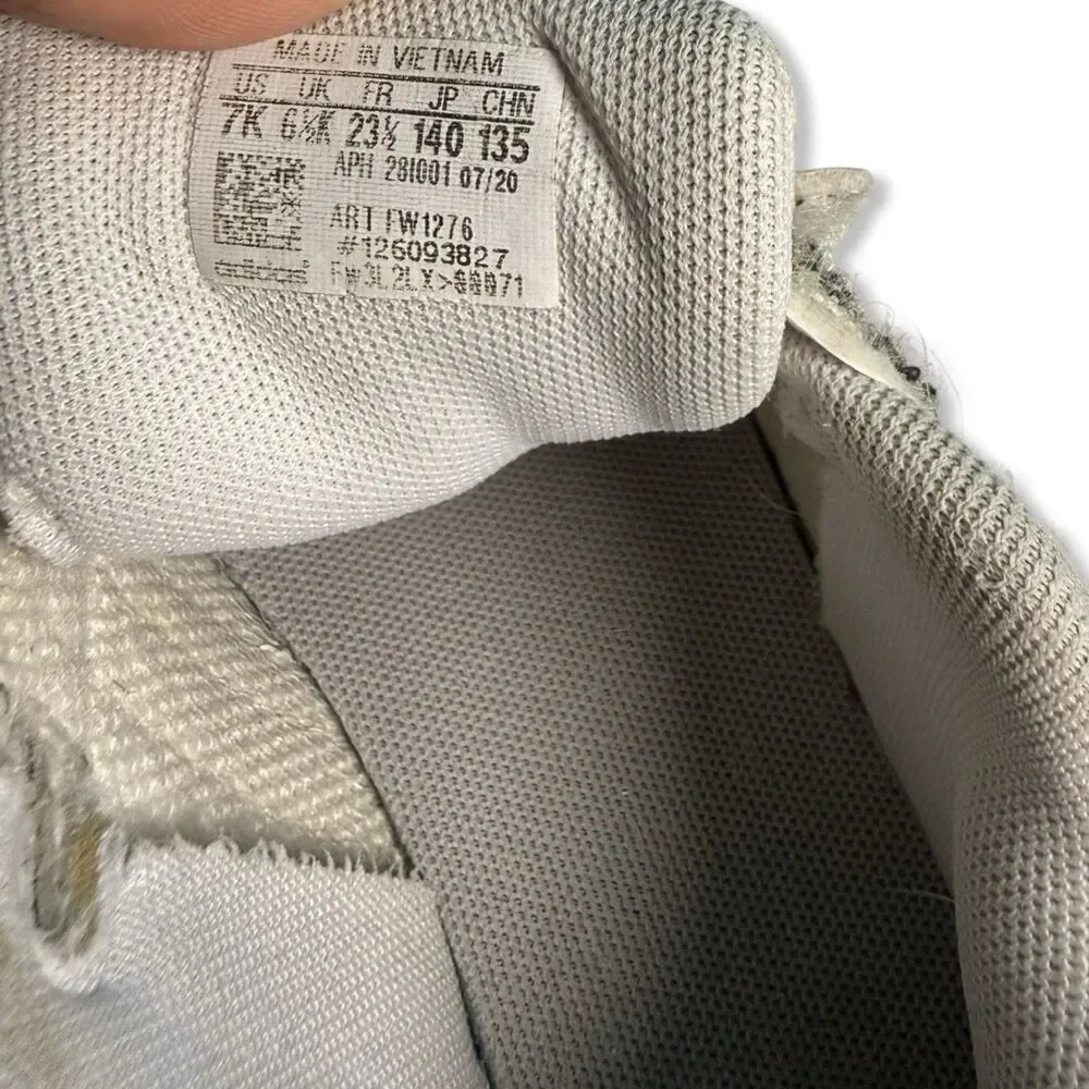 Adidas Grand Court Toddler Sneakers 7K | White Iridescent Stripes